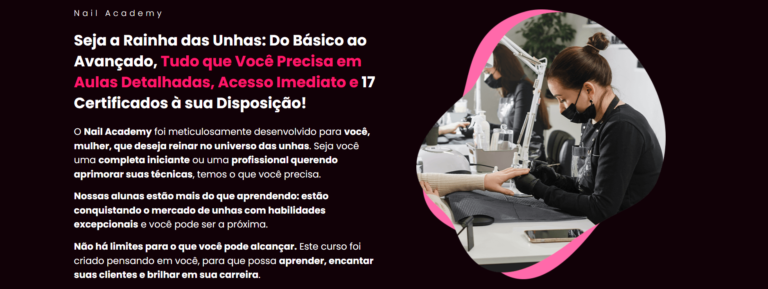 Curso Nail Academy: Torne-se uma Especialista em Design de Unhas